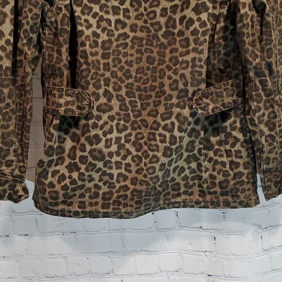 Good American green leopard utility jacket - Picture 8 of 11